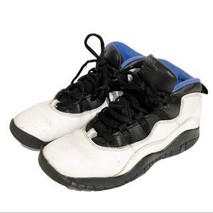 Air Jordan 10 Size 3 Retro Orlando PS Grade School Orlando White Royal Blue‎
